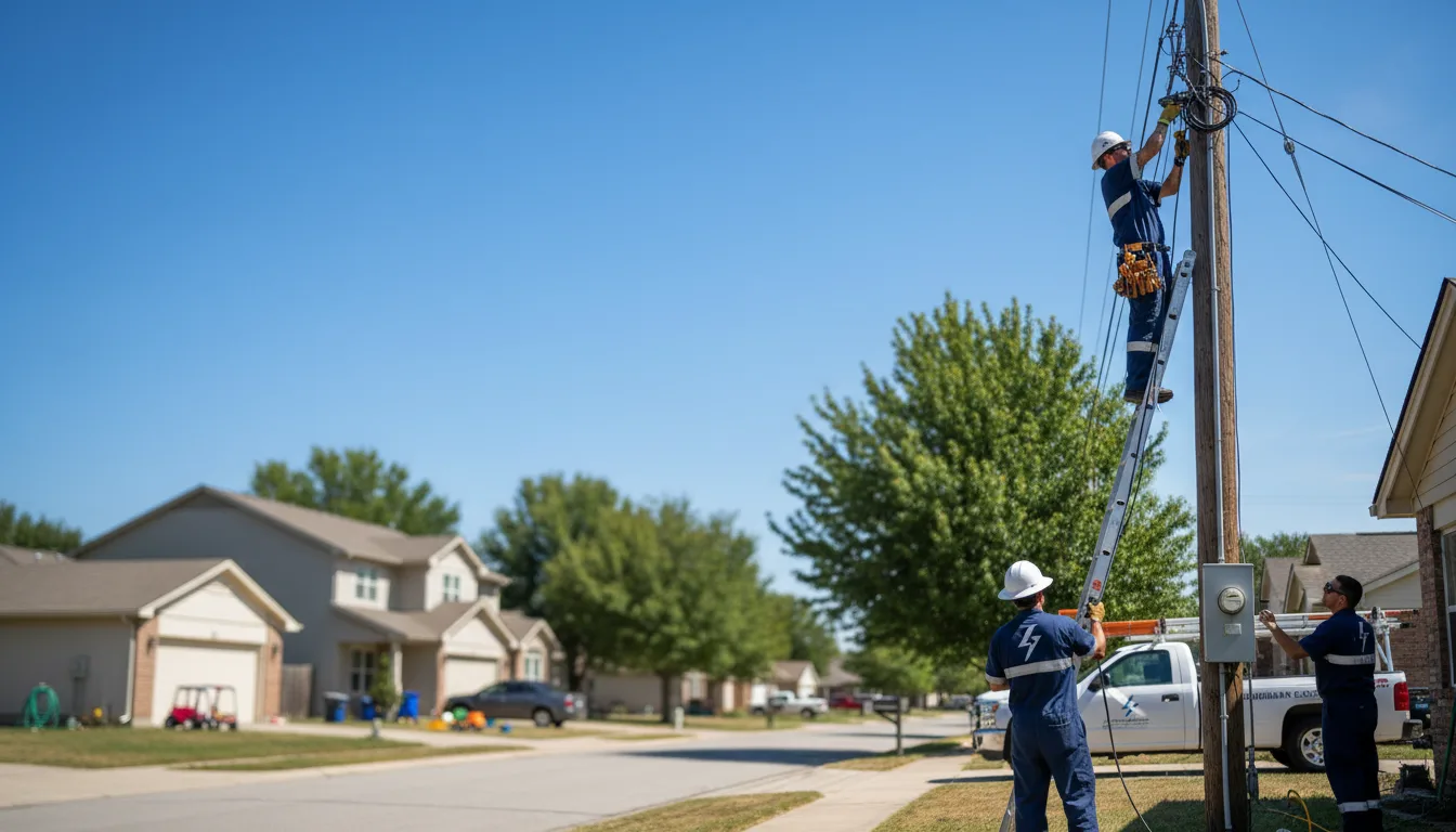 Residential electrician providing installation services in Saddle River, NJ